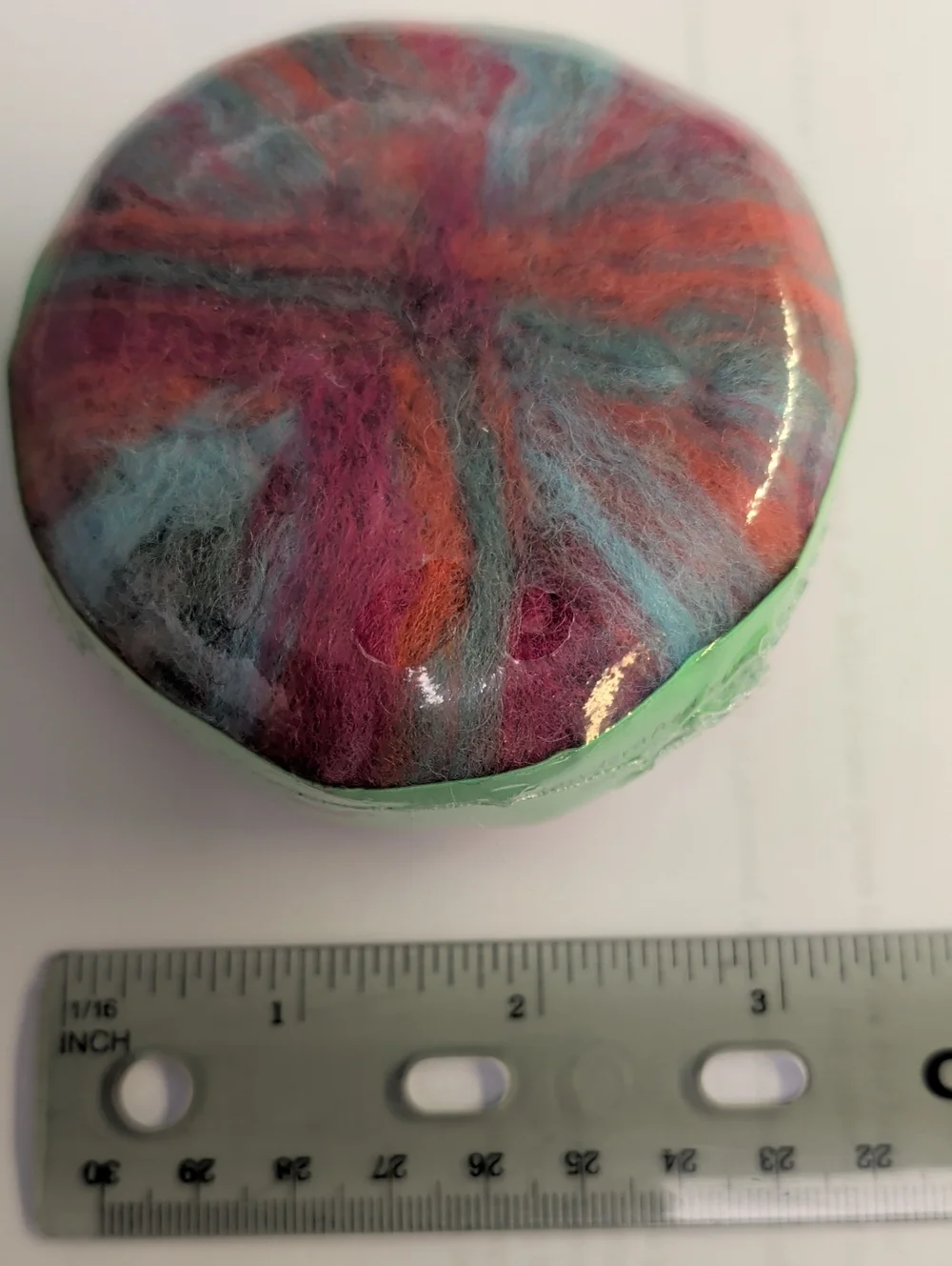 Artisan Felted Round Hand Soap - Multicolor